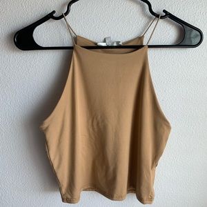 Brown Halter Tank Top